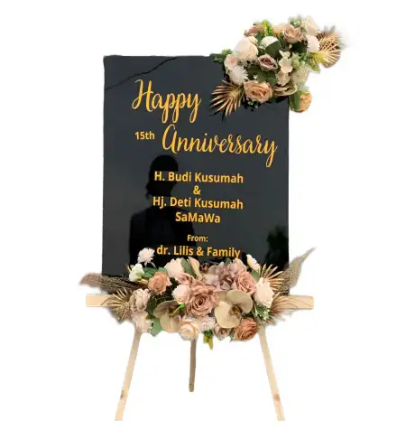 Papan Bunga Akrilik Venue Wedding Jakarta Barat